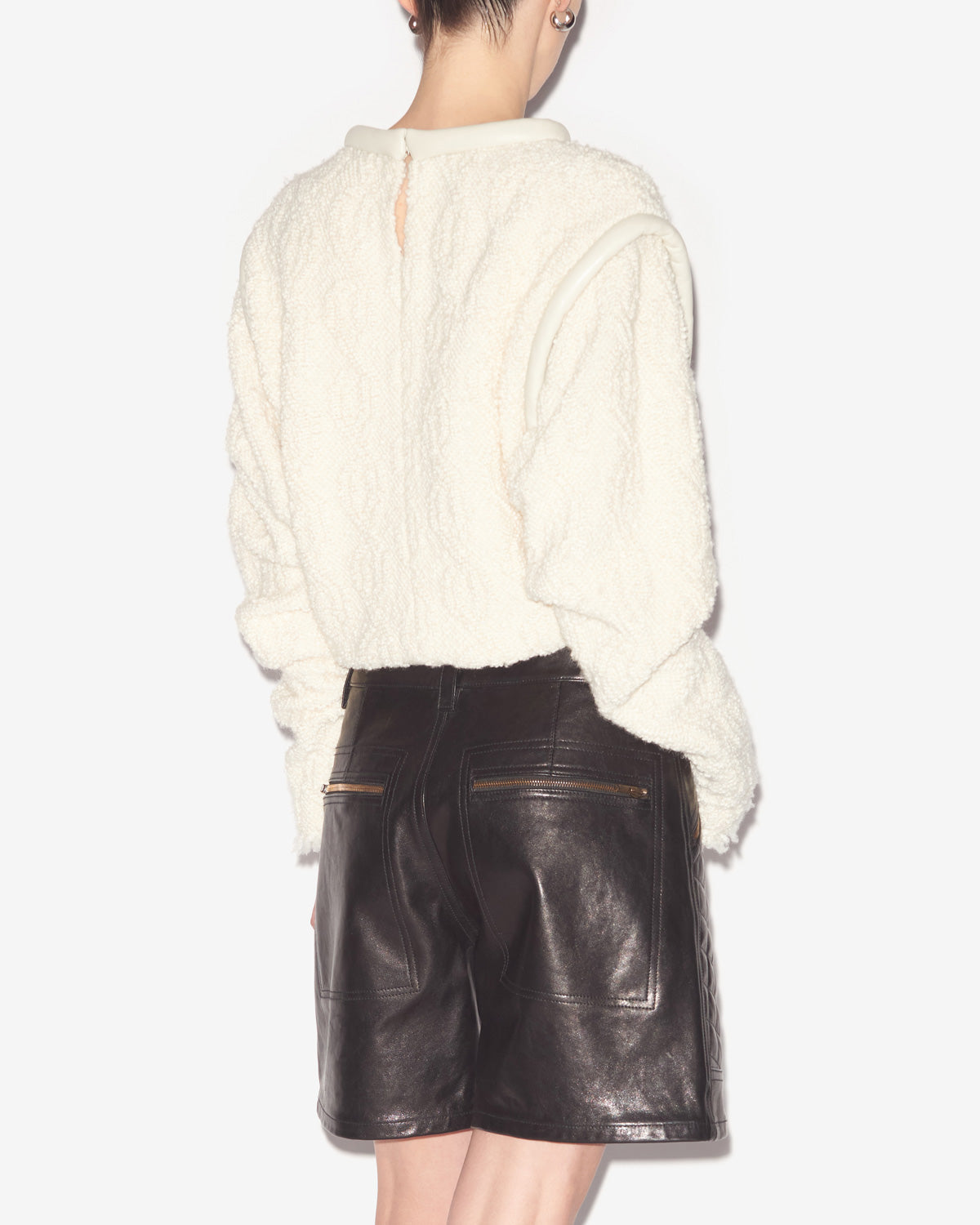 Ladiva long sleeve top in cowens - Ecru - Woman - 3