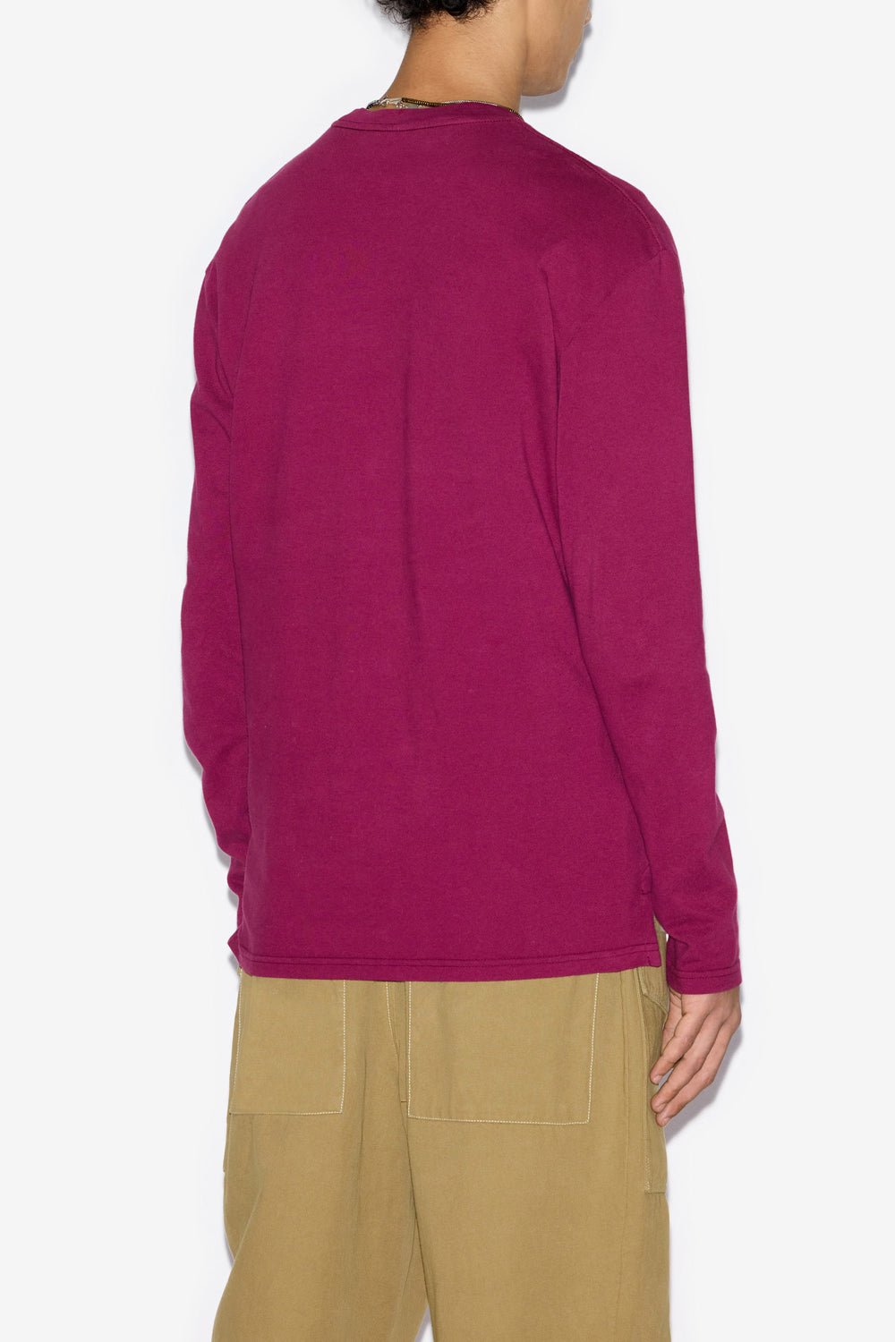 Aloni long-sleeve t-shirt - Plum - Man - 5