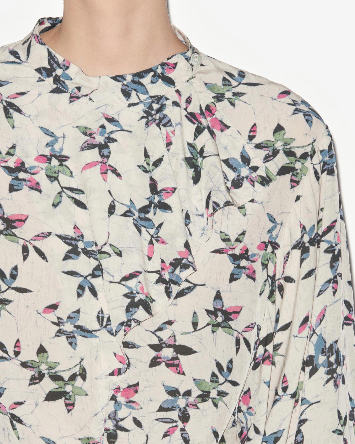 Vilda プリント入り フルイドブラウス - Ecru-midnight - Woman - 2