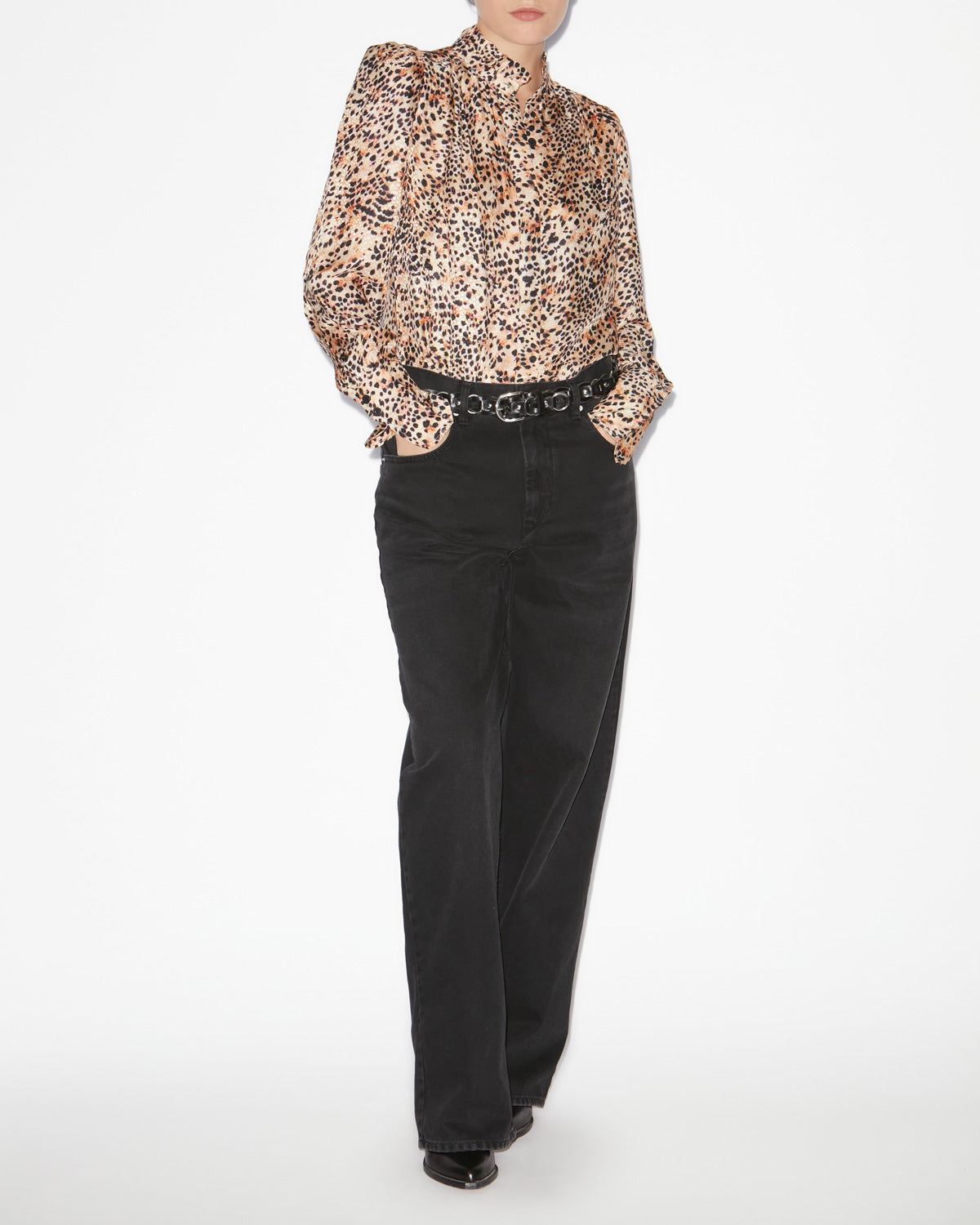 Blouse lamia fluide imprimée - Naturel - Woman - 1