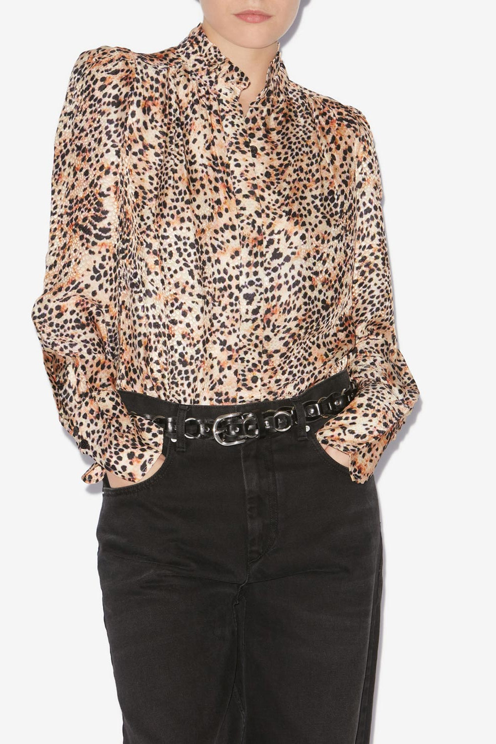 Blusa lamia fluida estampada - Natural - Woman - 4