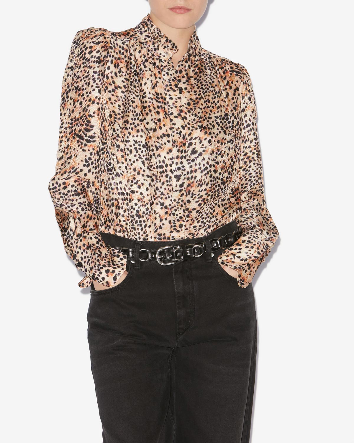 Blouse lamia fluide imprimée - Naturel - Woman - 3