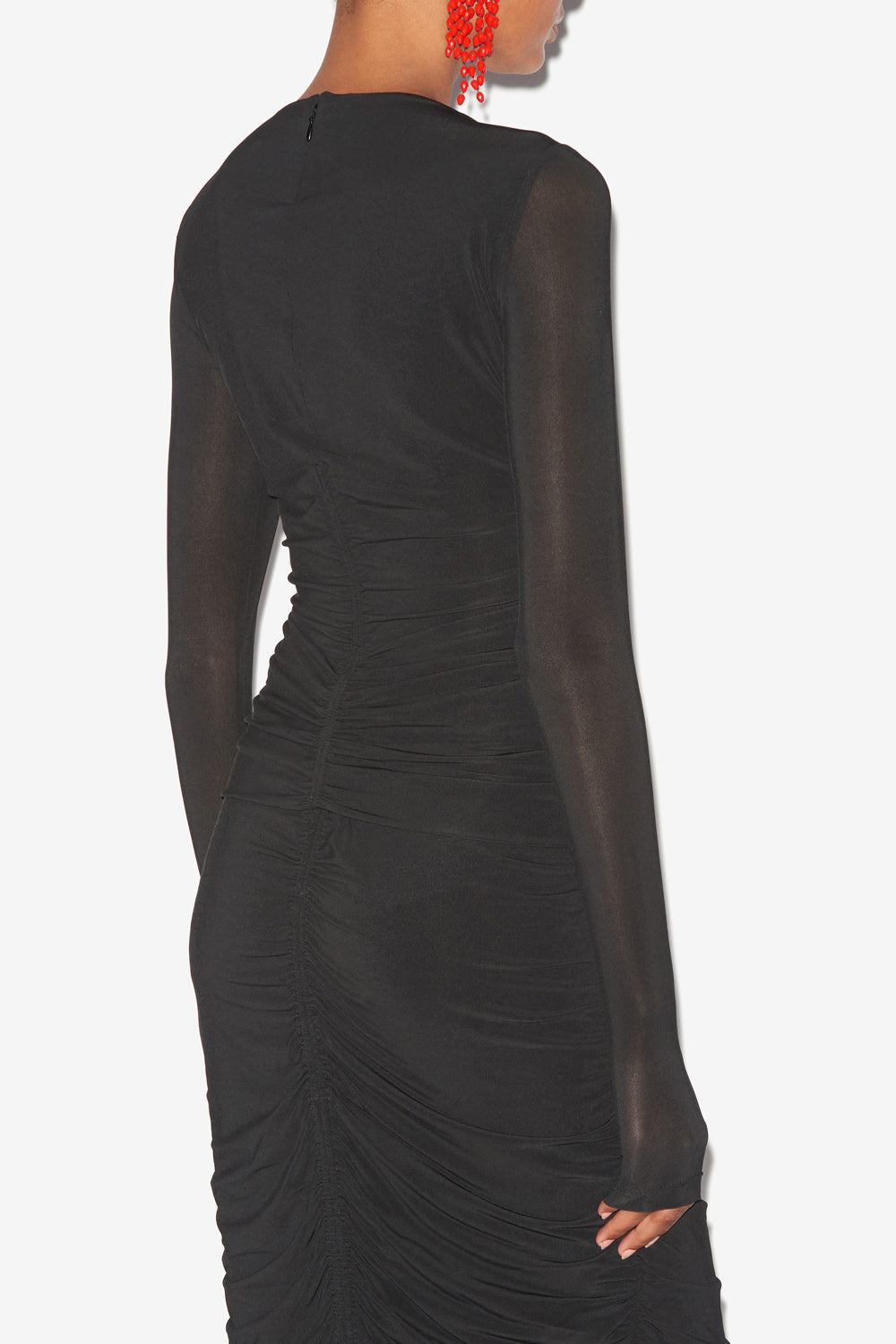 Top vandalia de punto fruncido - Negro - Woman - 5