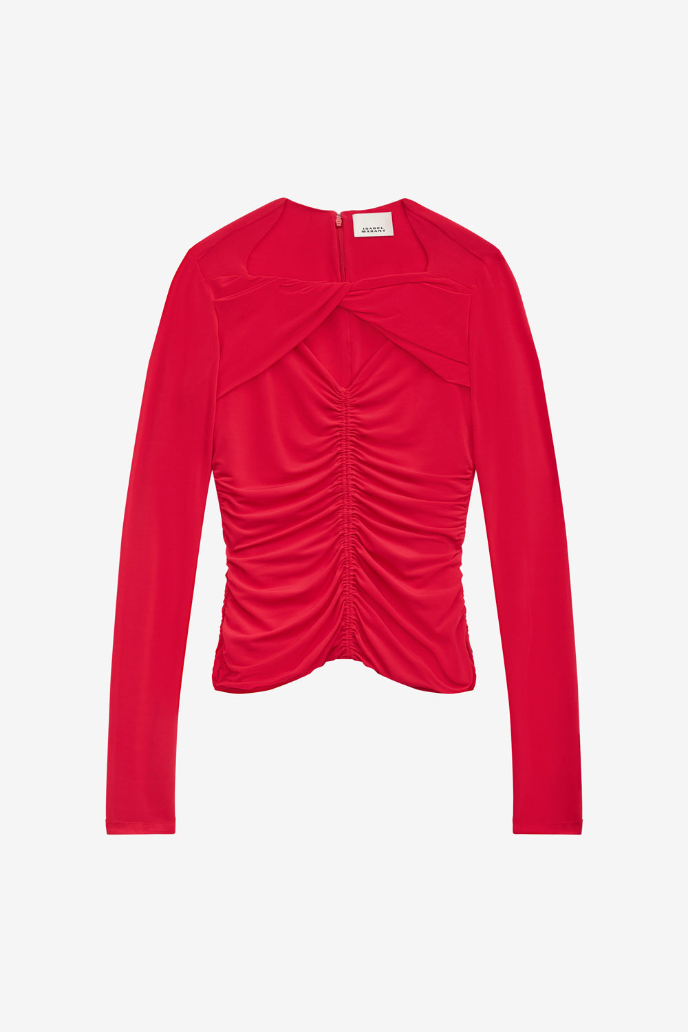 Top vandalia de punto fruncido - Rojo - Woman - 1