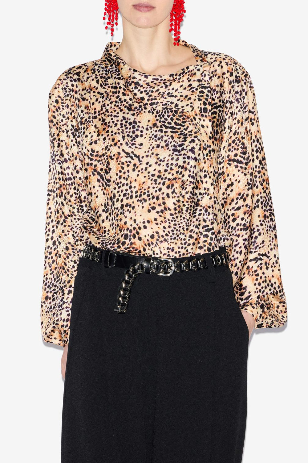 Blusa muriel fluida estampada - Natural - Woman - 4