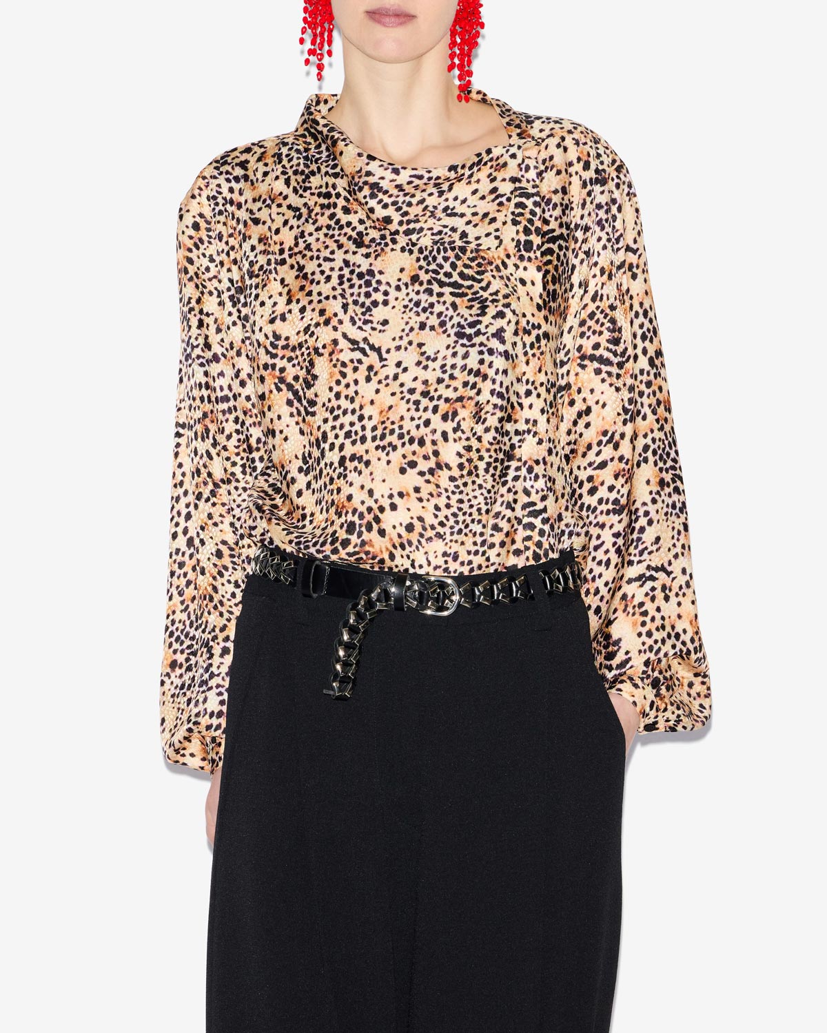 Blusa muriel fluida estampada - Natural - Woman - 3