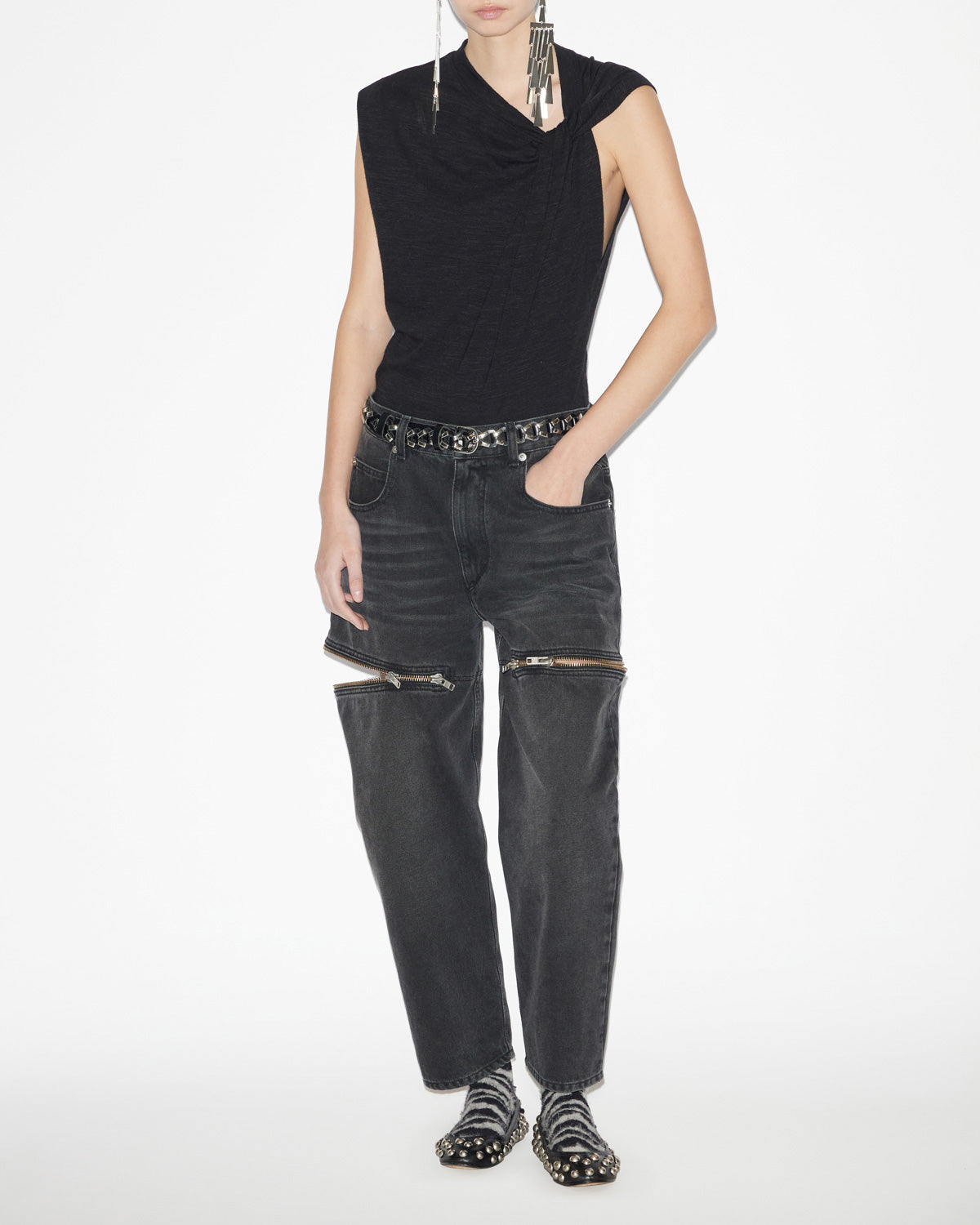 Isabel Étoile Marant women black shops tshirt