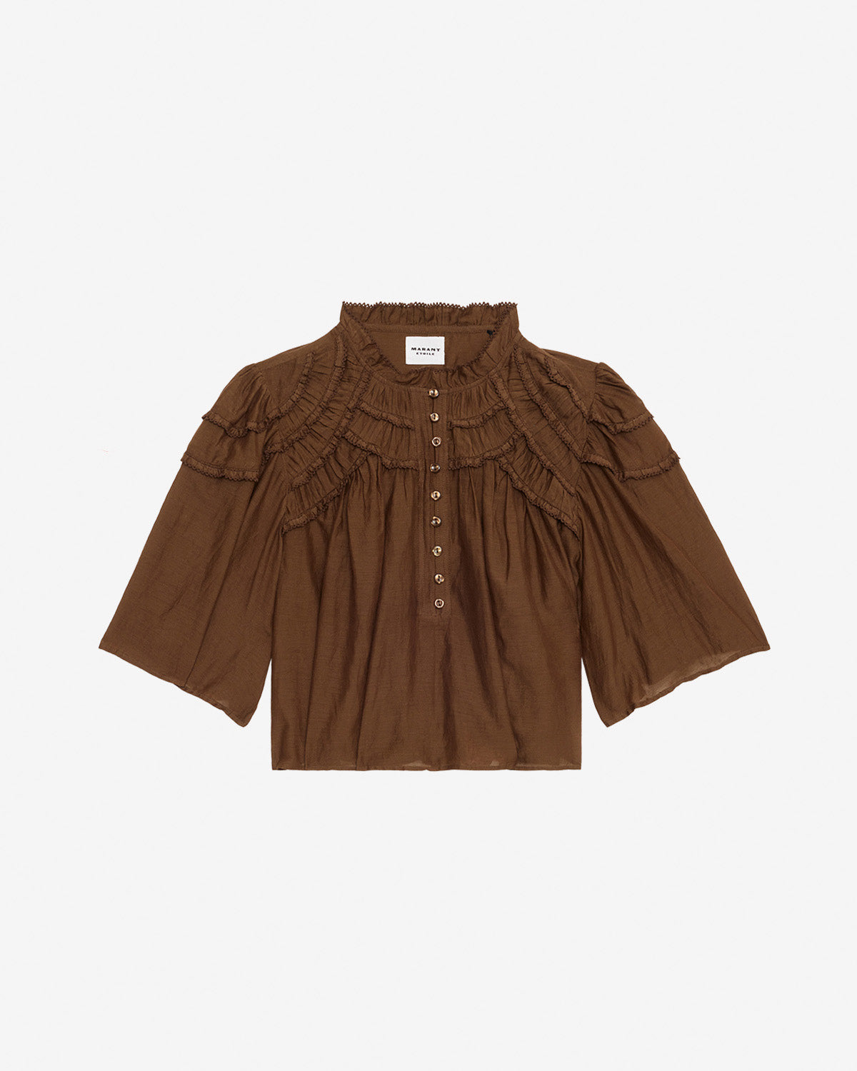 Top carmen Woman Foncé kaki 4