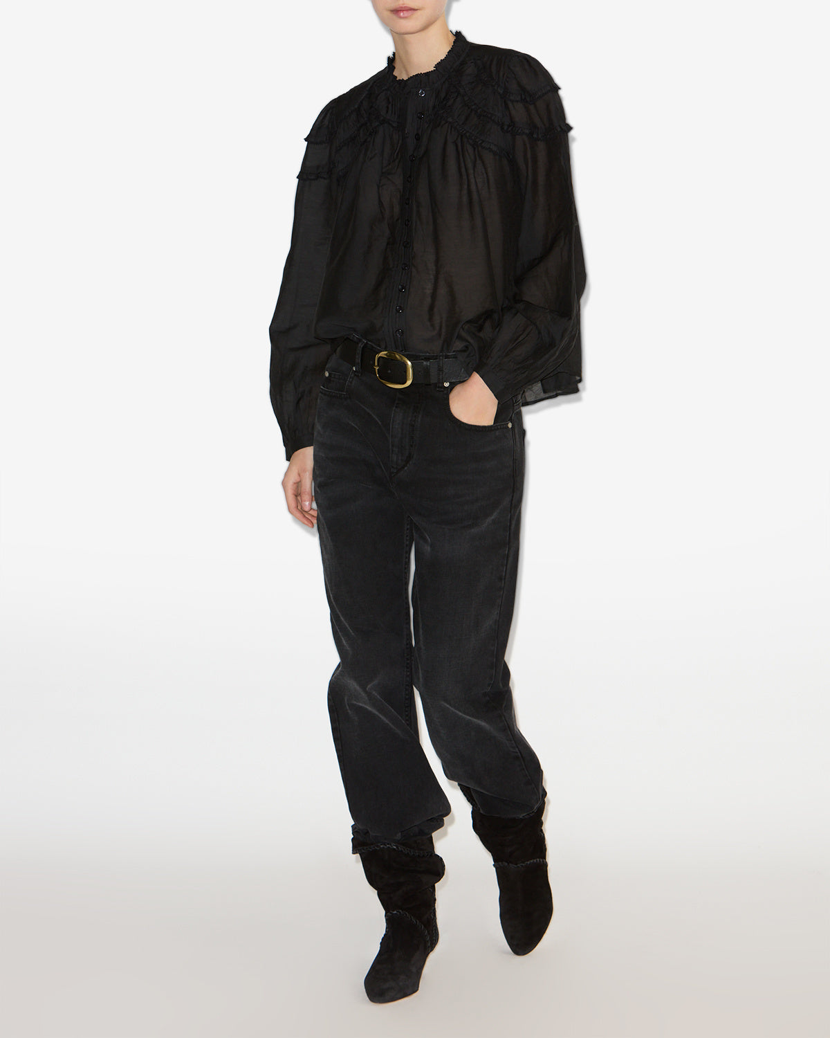 Christa blouse Woman Black 3