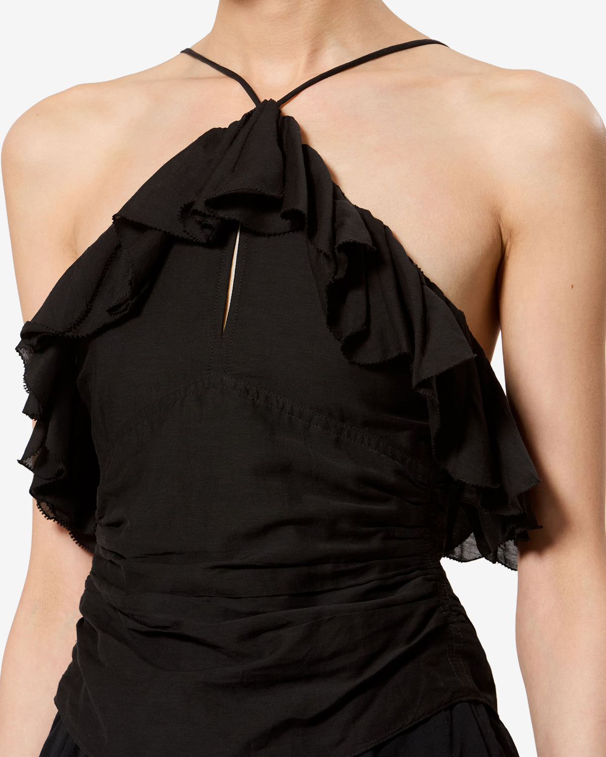 Djimia Top Woman black | ISABEL MARANT Official online store