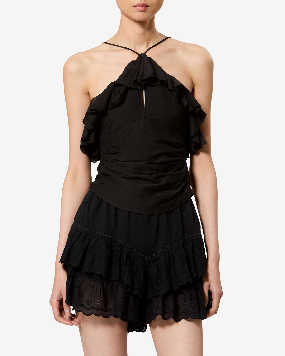 Djimia Top Woman black | ISABEL MARANT Official online store