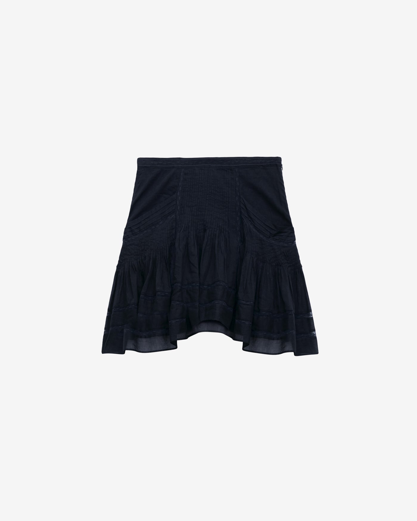 Giuliani short skirt in plain-colored cotton voile - Black - Woman - 5