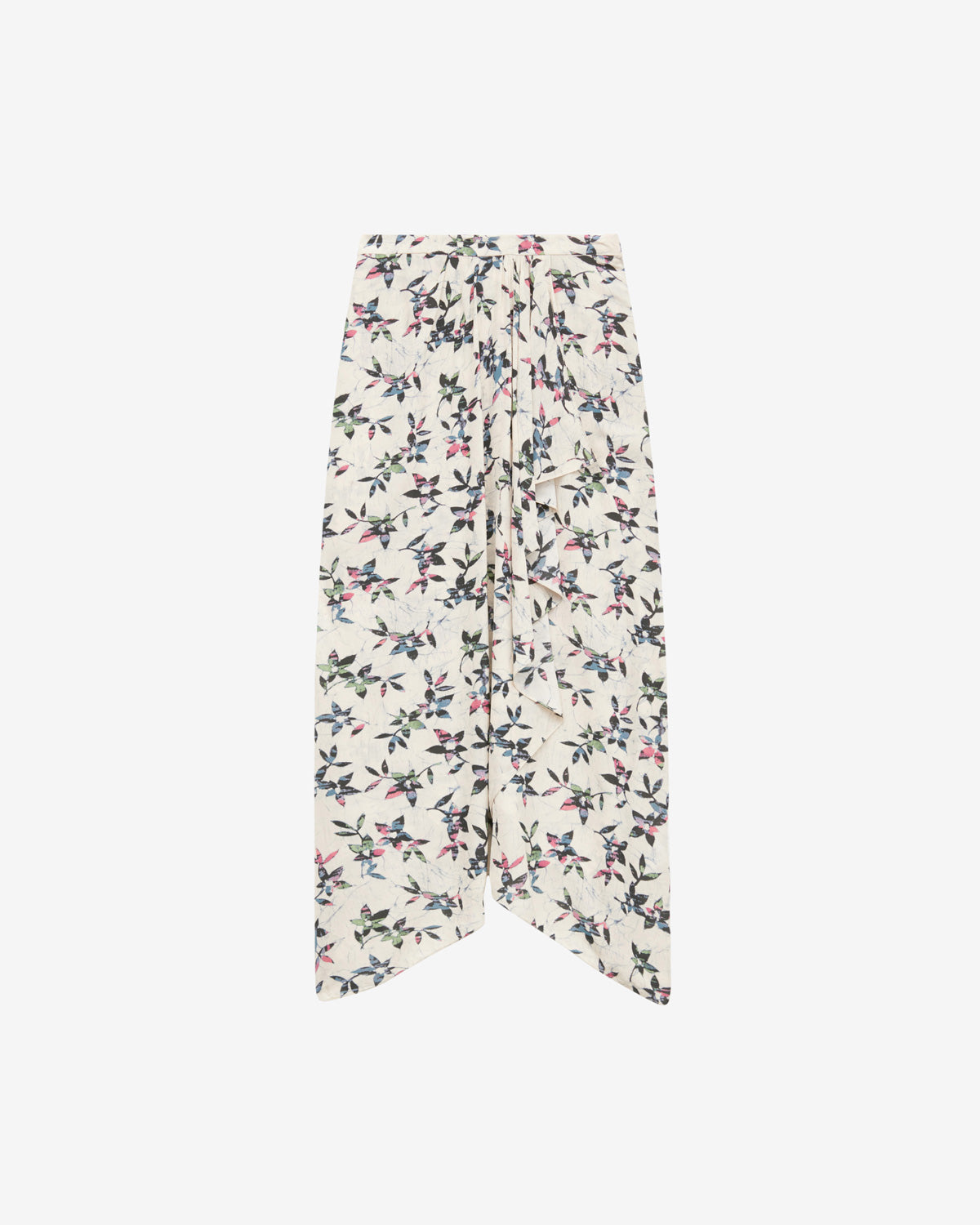 Vanille printed flowing midi skirt - Ecru-midnight - Woman - 5