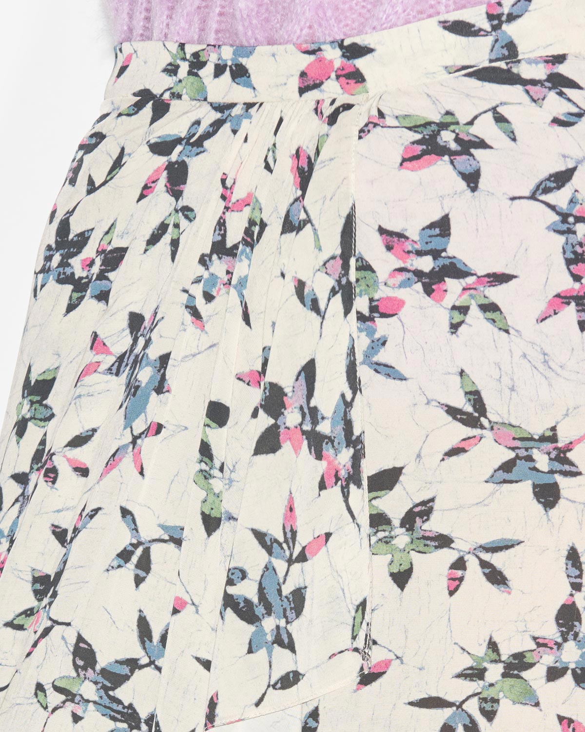 Vanille printed flowing midi skirt - Ecru-midnight - Woman - 2