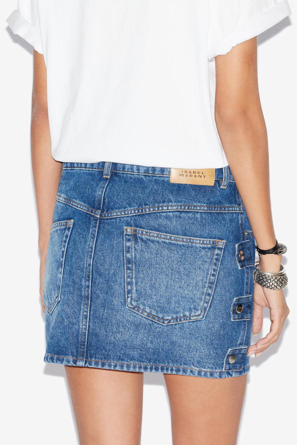 Jupe stessy courte en denim - Bleu - Woman - 5