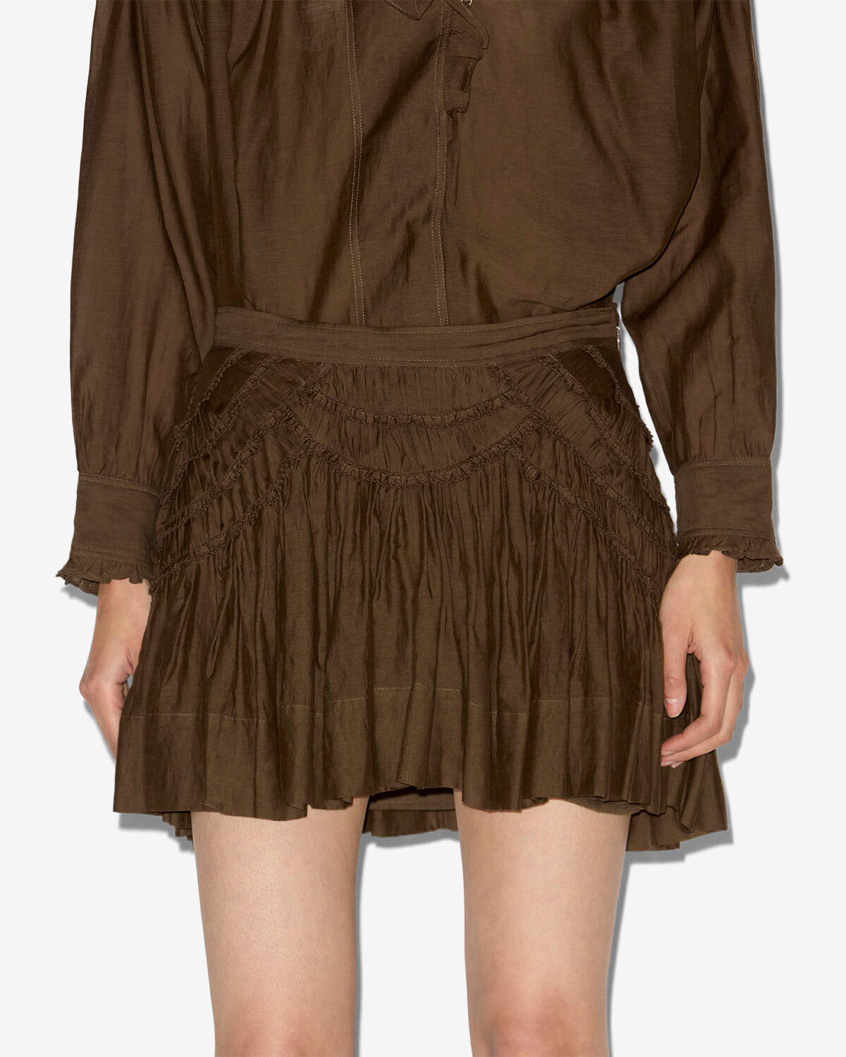 Ceola skirt Woman Dark khaki 4