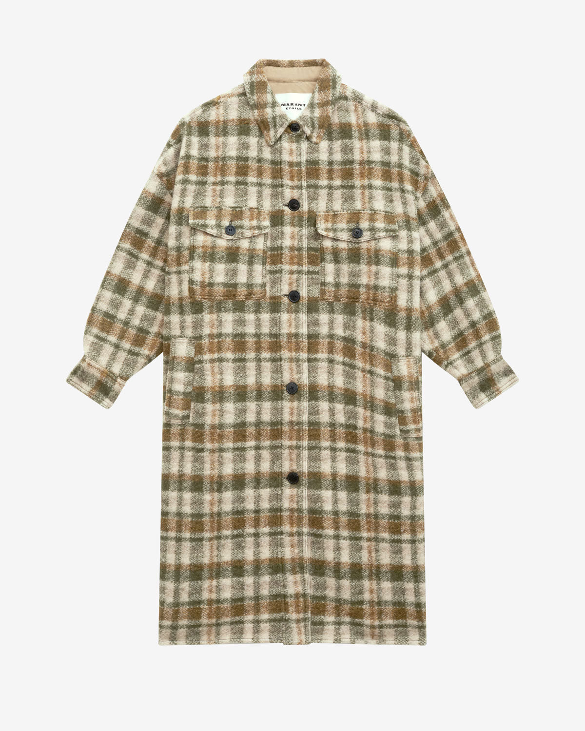 Fontizi coat Woman khaki-ecru | ISABEL MARANT Official online store