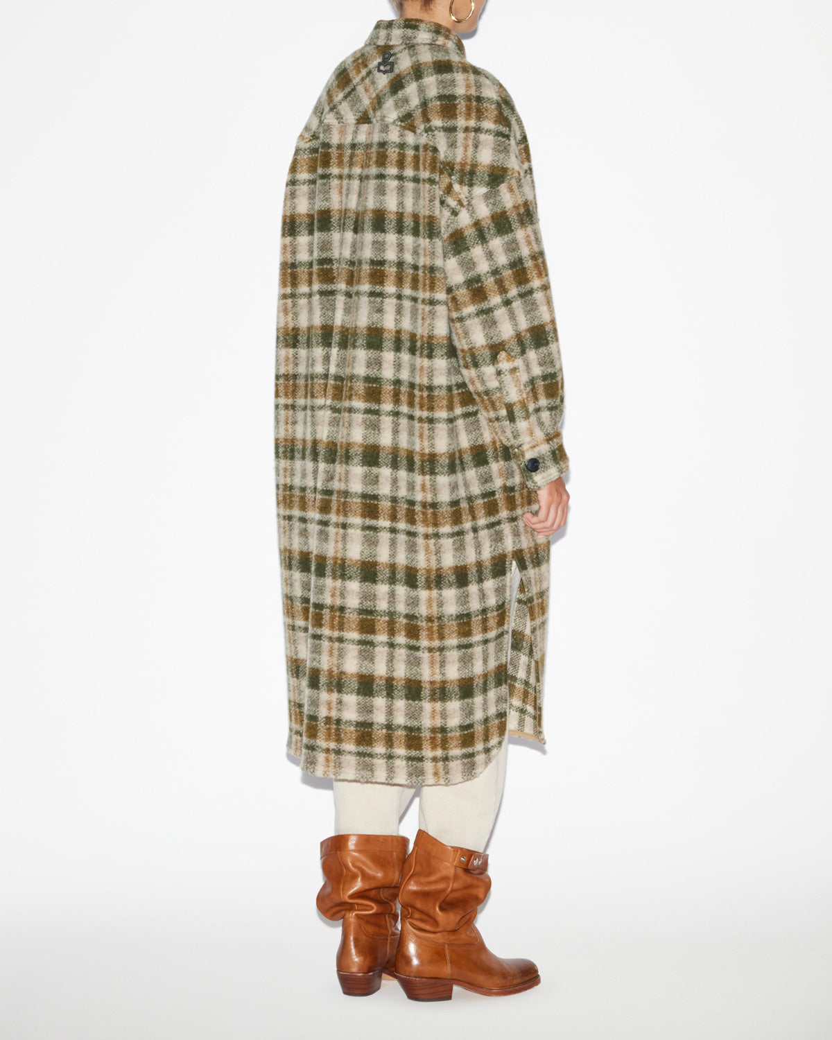 Fontizi coat Woman khaki-ecru | ISABEL MARANT Official online store