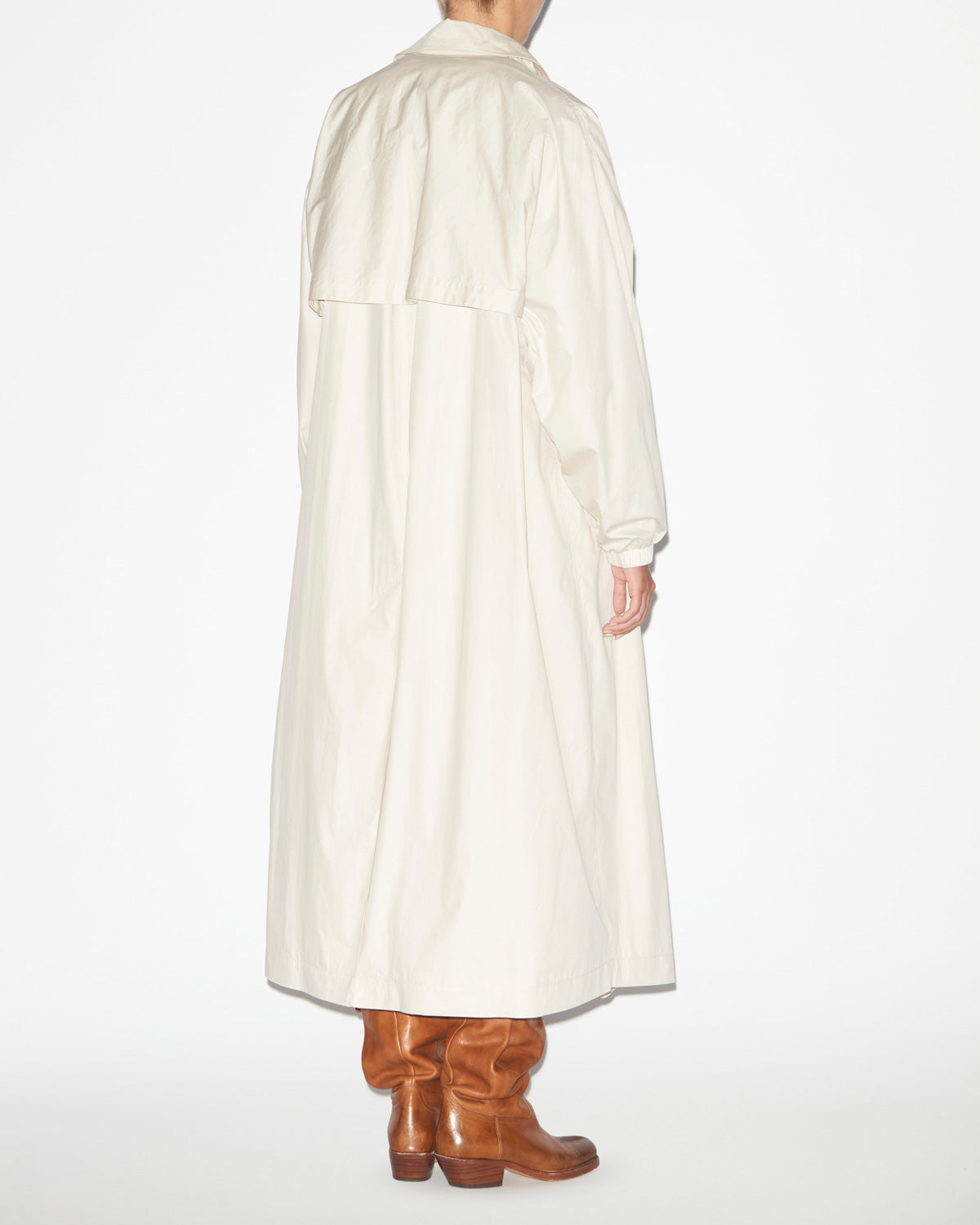 Cacilda plain-colored cotton blend trench coat - Beige - Woman - 4
