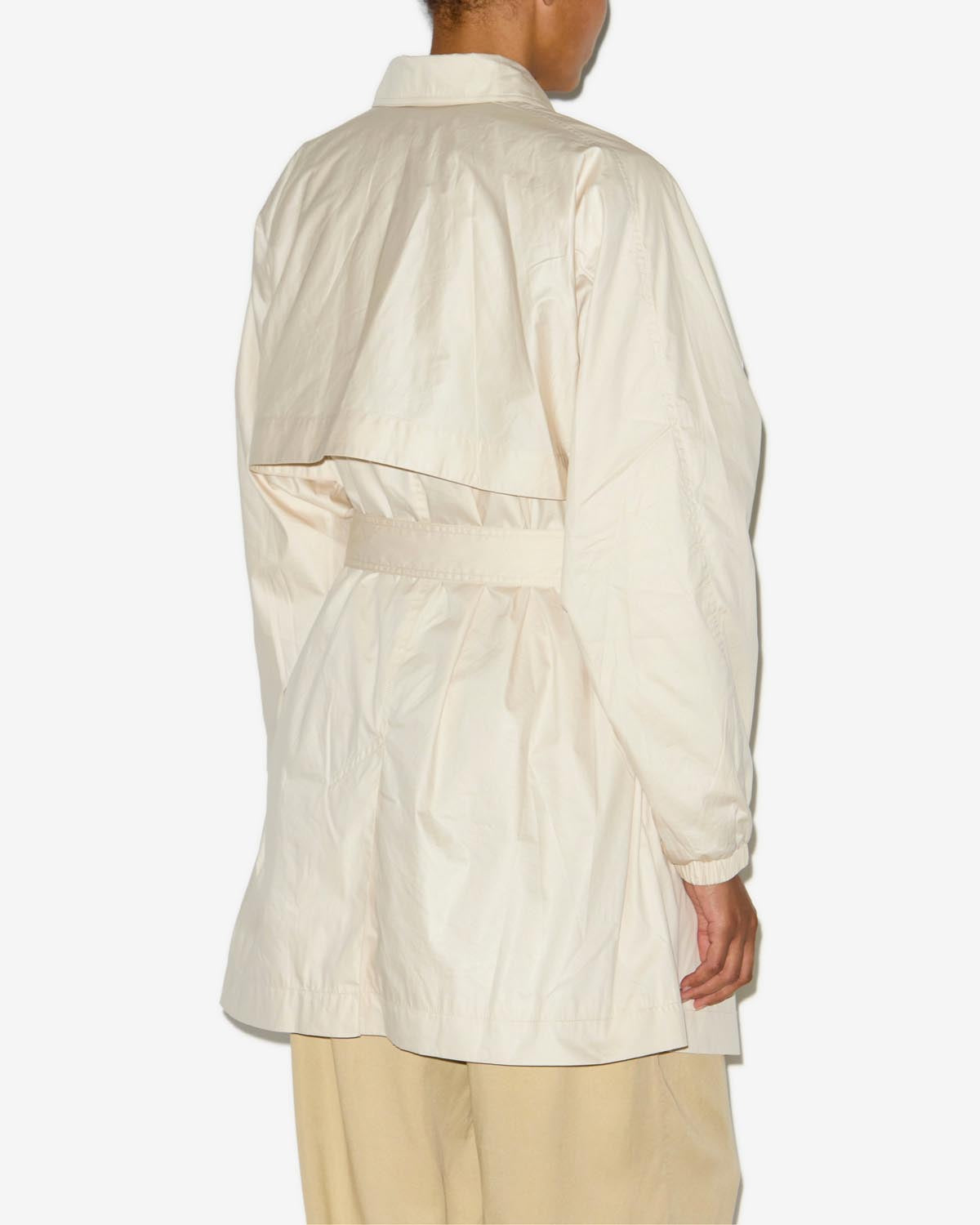 Carlota 無地混合コットン トレンチコート - ベージュ - Woman - 4