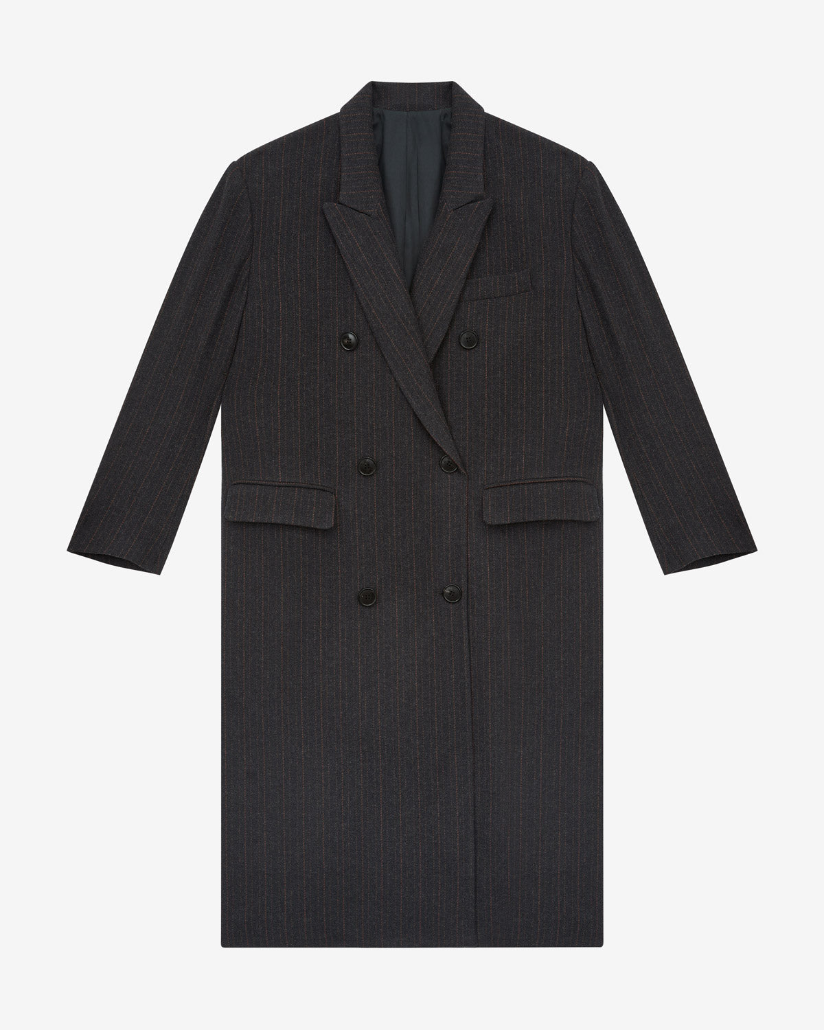 Lexana long wool blend coat - Midnight - Woman - 4