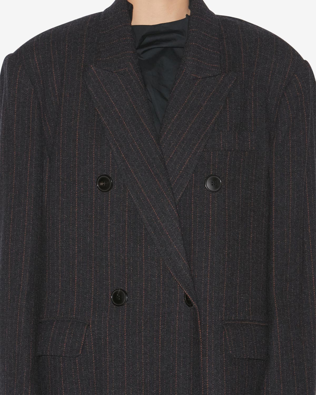 Lexana long wool blend coat - Midnight - Woman - 2