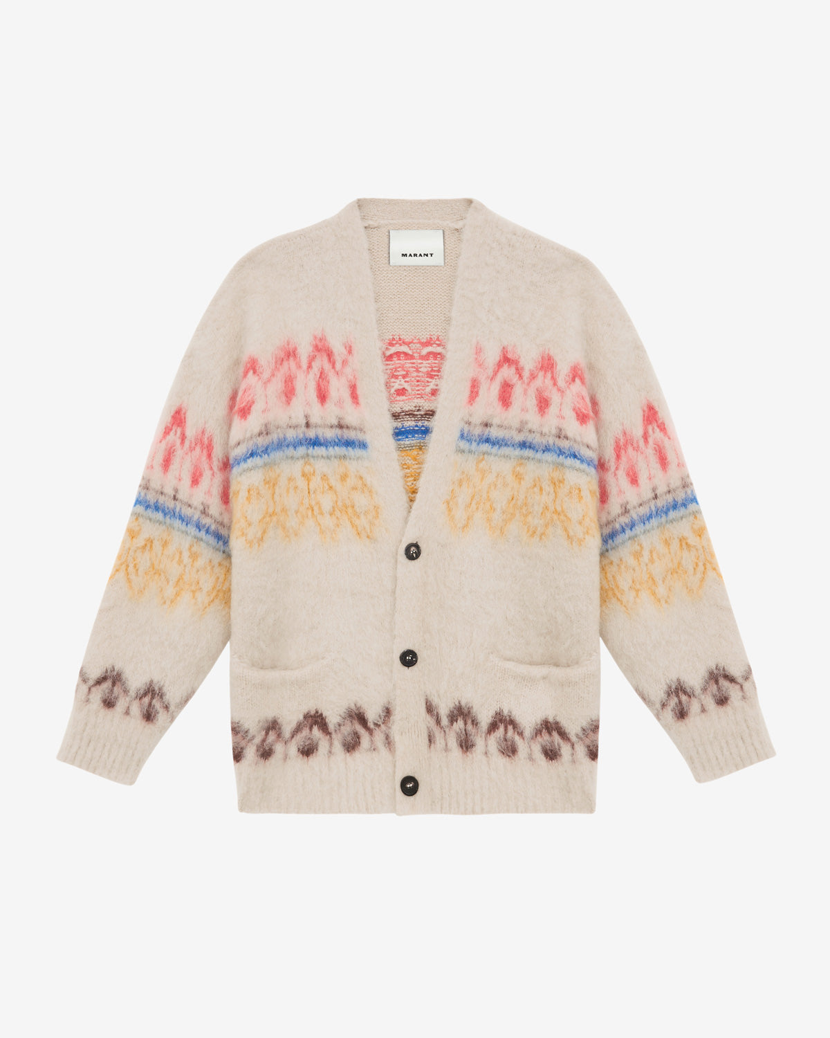 Cappotto dyston in maglia di mohair - Multicolore - Man - 5