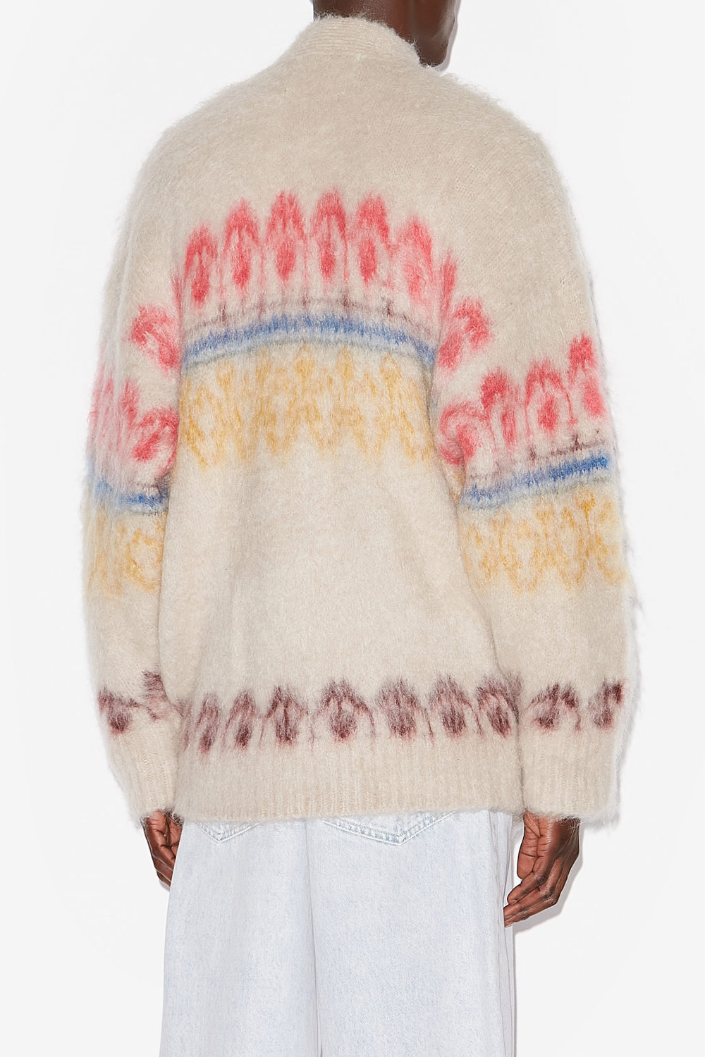 다이스톤 모헤어 니트 코트 - 여러 가지 빛깔의 - Man - 5