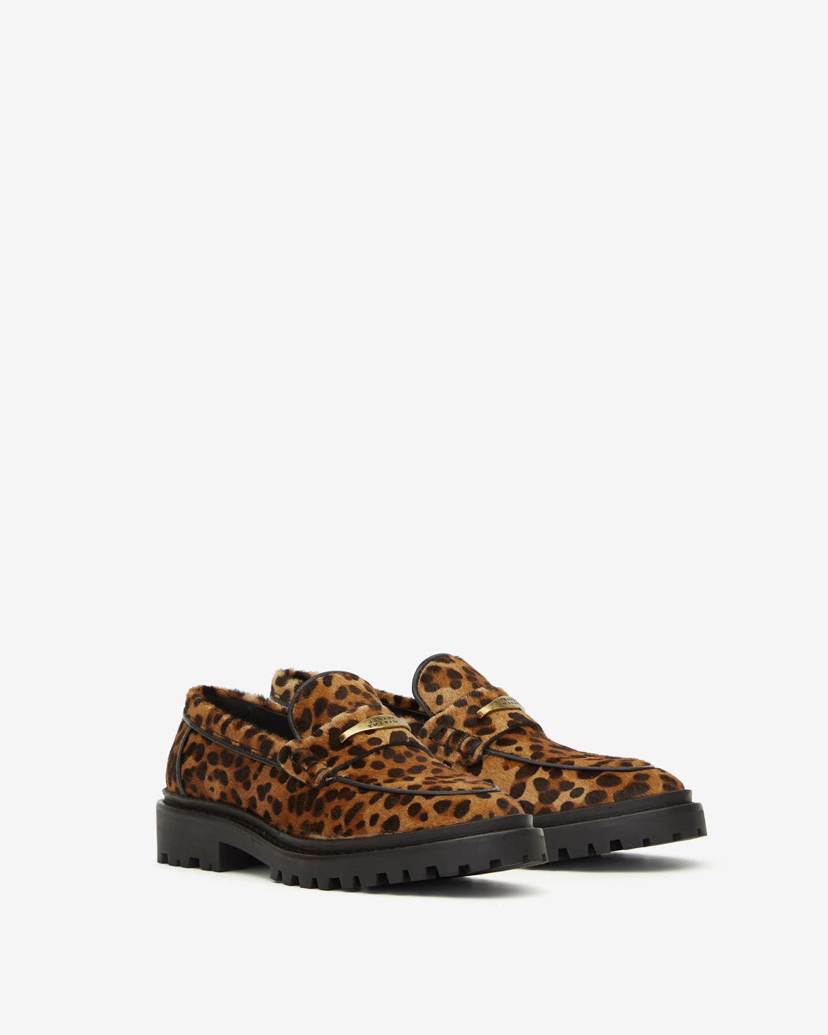 Mocasines frezza de piel - Leopard - Woman - 6