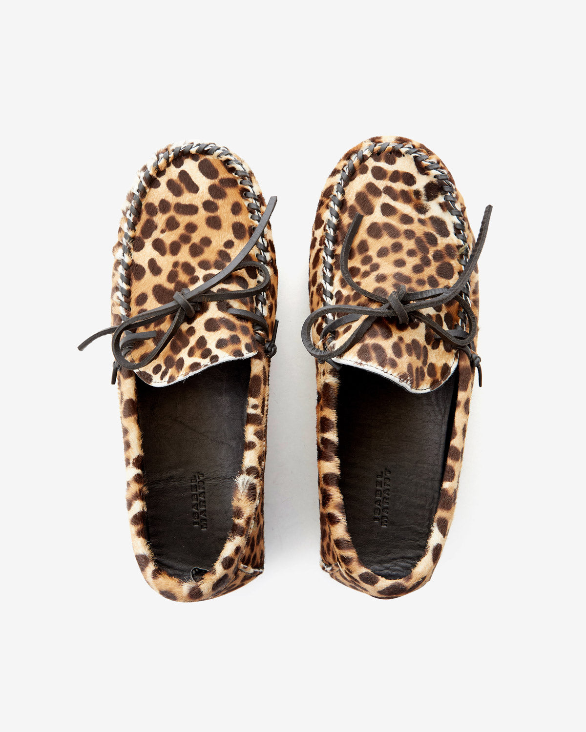 Mocassini fitza in pelle stampata - Leopard - Woman - 4