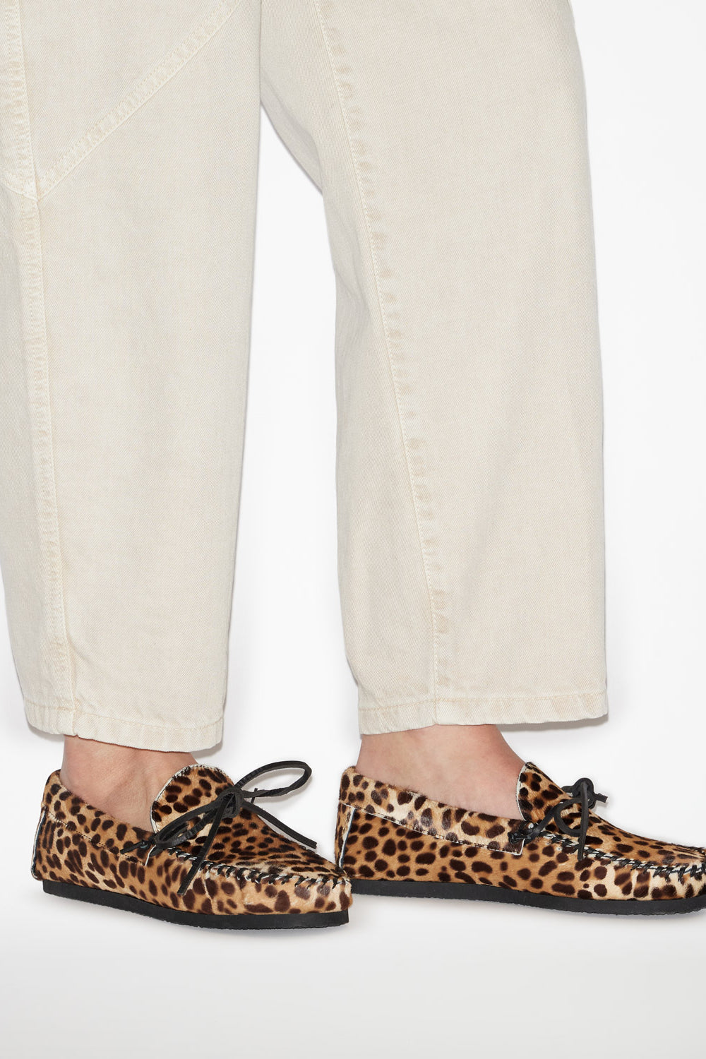 Mokassins aus bedrucktem leder fitza - Leopard - Woman - 5