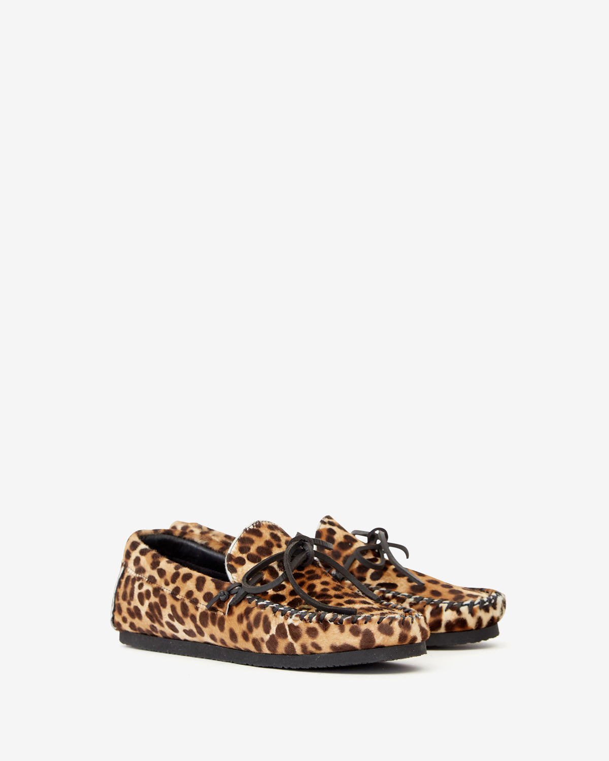 Mocassini fitza in pelle stampata - Leopard - Woman - 3