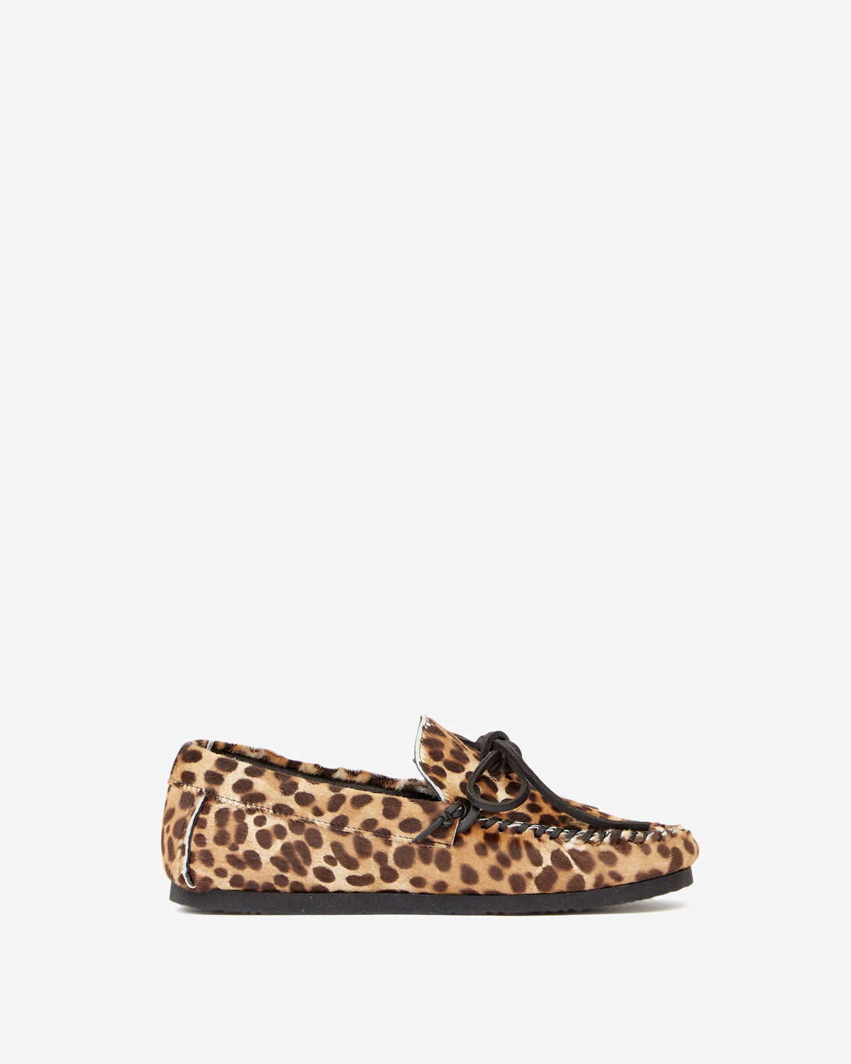 Mocassini fitza in pelle stampata - Leopard - Woman - 1
