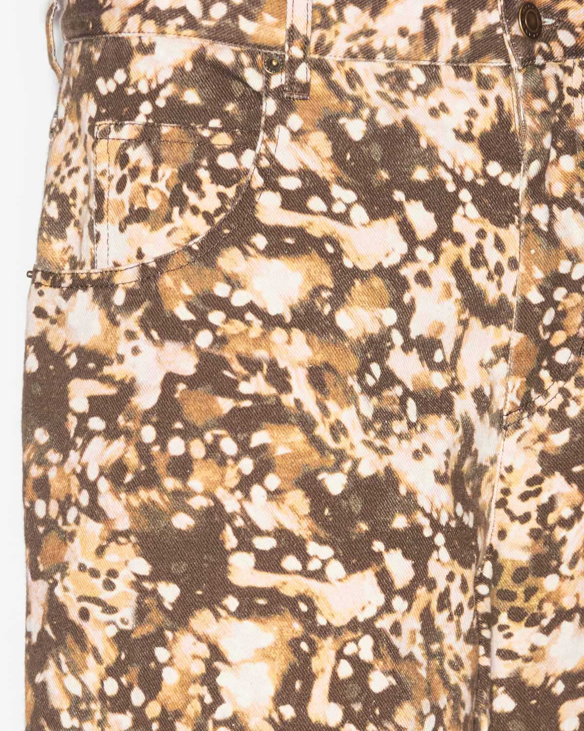 파블로 프린트 데님 소재의 진 - 카키색 옷감 - Man - 2