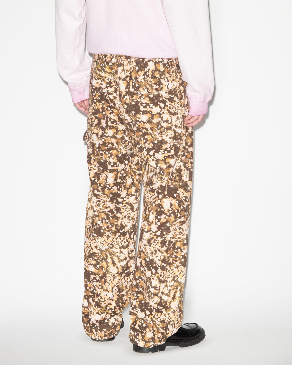 파블로 프린트 데님 소재의 진 - 카키색 옷감 - Man - 4