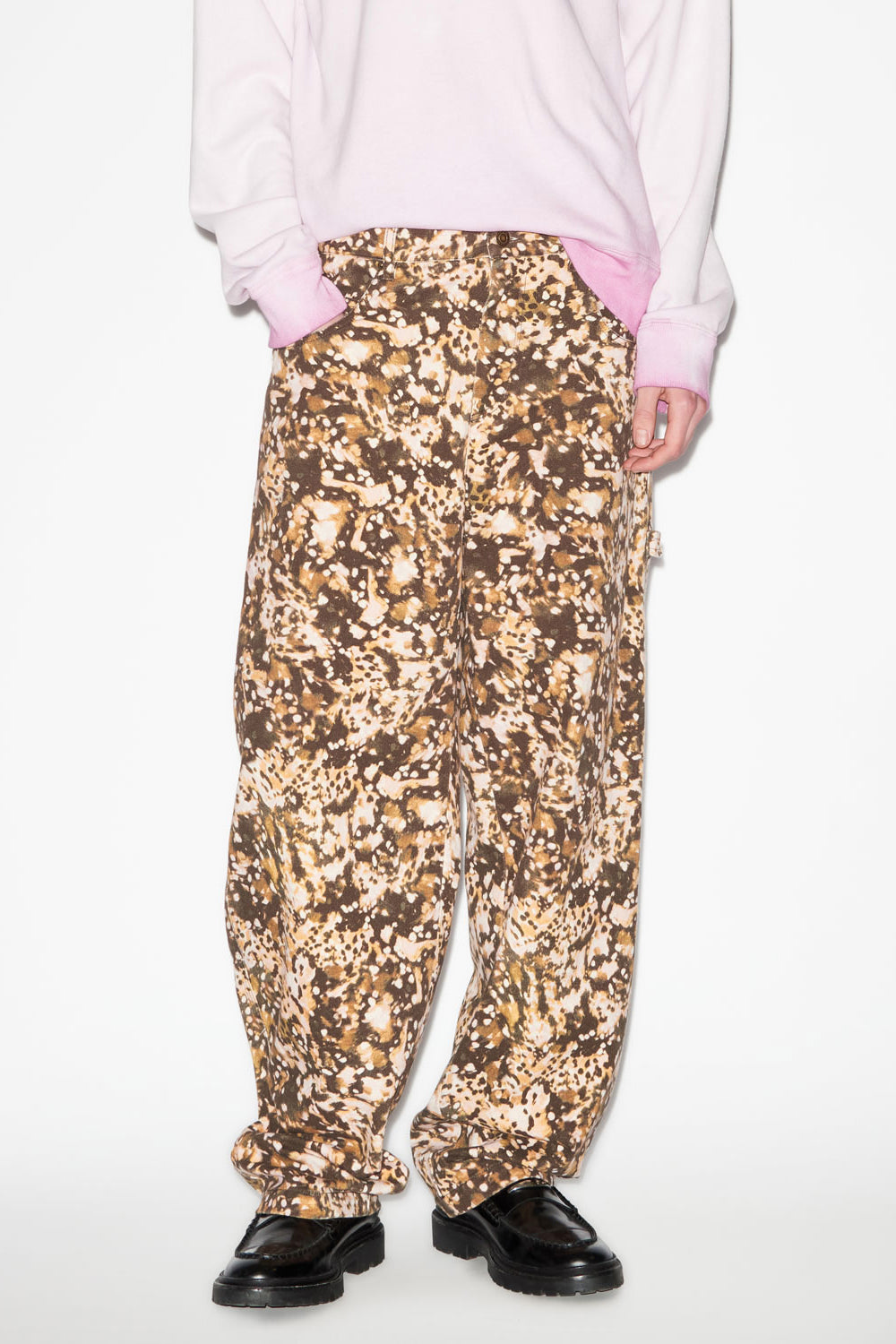 Pablo printed denim jeans - Khaki - Man - 4