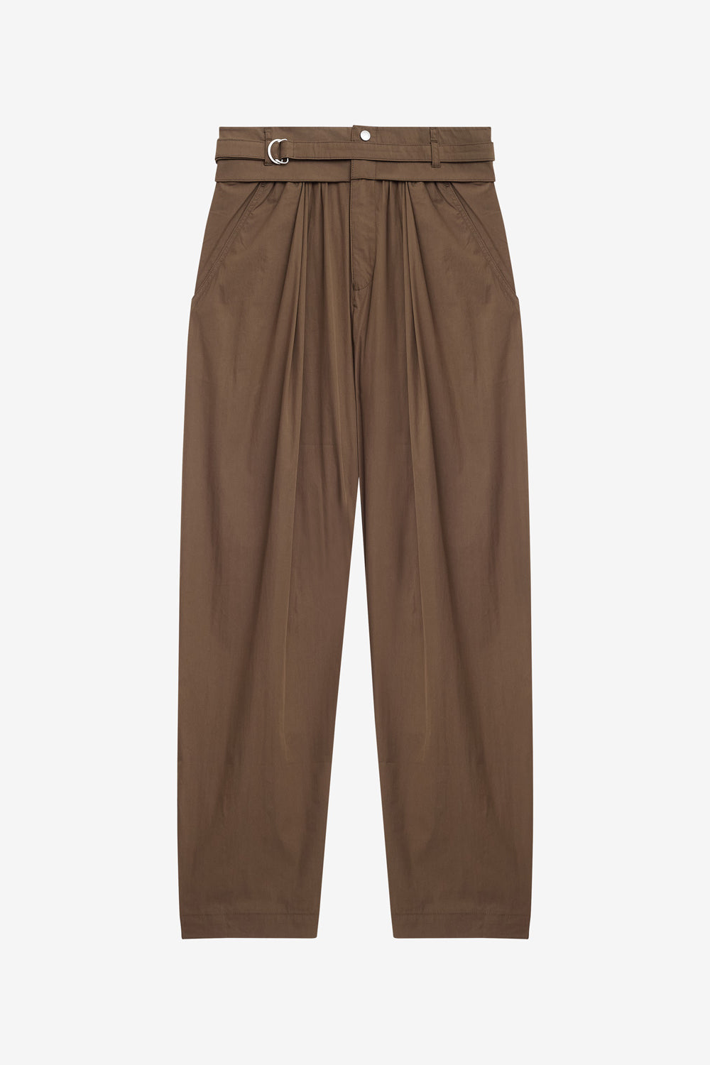 Pantalon inspiration baroudeur en coton mélangé uni celia - Kaki - Woman - 1