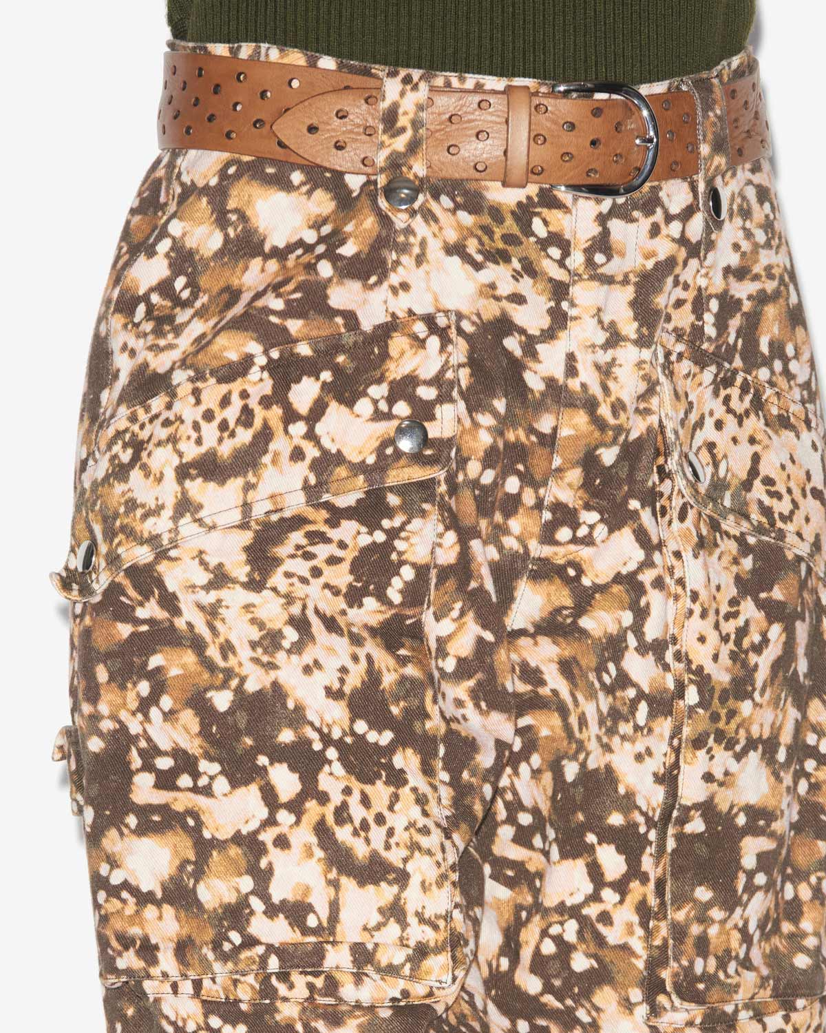 Workwear-inspirierte hose jannick aus einfarbiger baumwolle - Khaki - Woman - 2