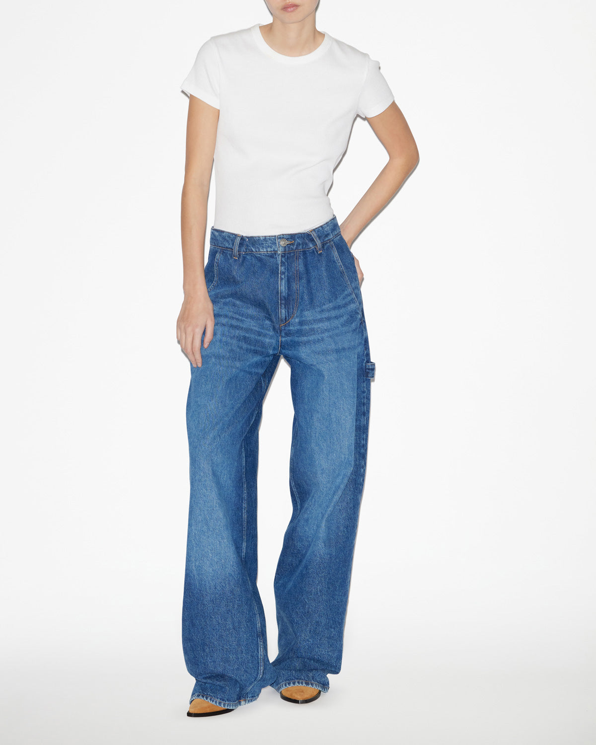 Lockere jeans aus denim solene - Blau - Woman - 1