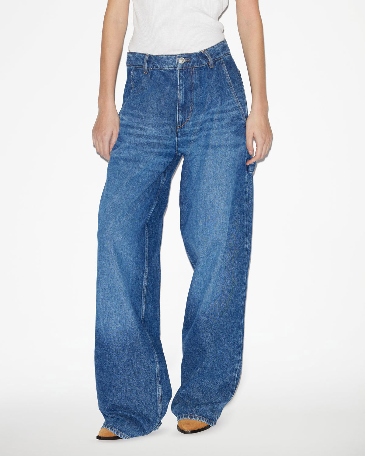 Lockere jeans aus denim solene - Blau - Woman - 3