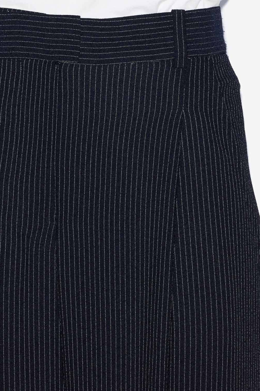 Pantalon ample rayé à pinces romina - Nuit-écru - Woman - 3