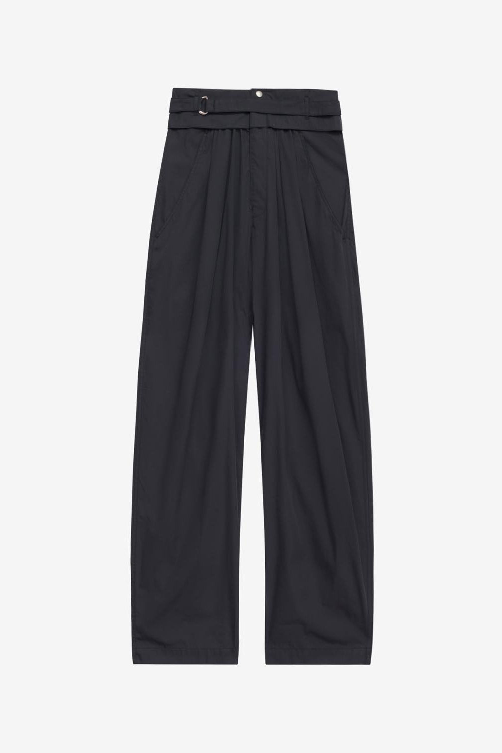 Pantalon inspiration baroudeur en coton mélangé uni celiana - Noir délavé - Woman - 1
