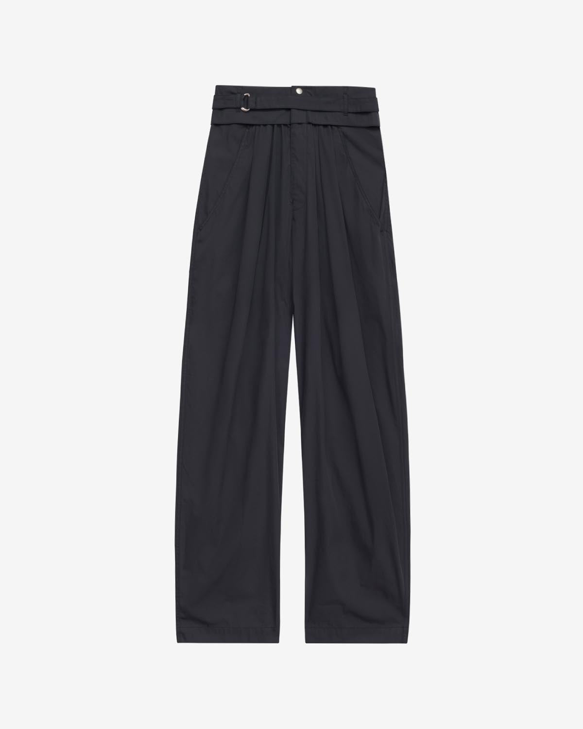 Pantalon inspiration baroudeur en coton mélangé uni celiana - Noir délavé - Woman - 5