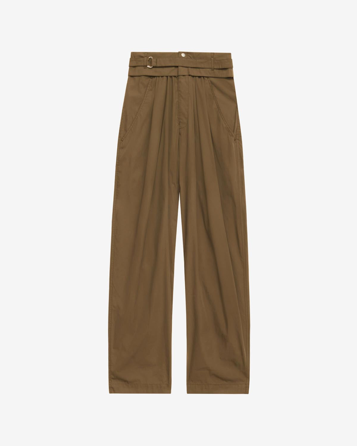 Pantalon inspiration baroudeur en coton mélangé uni celiana - Kaki - Woman - 5