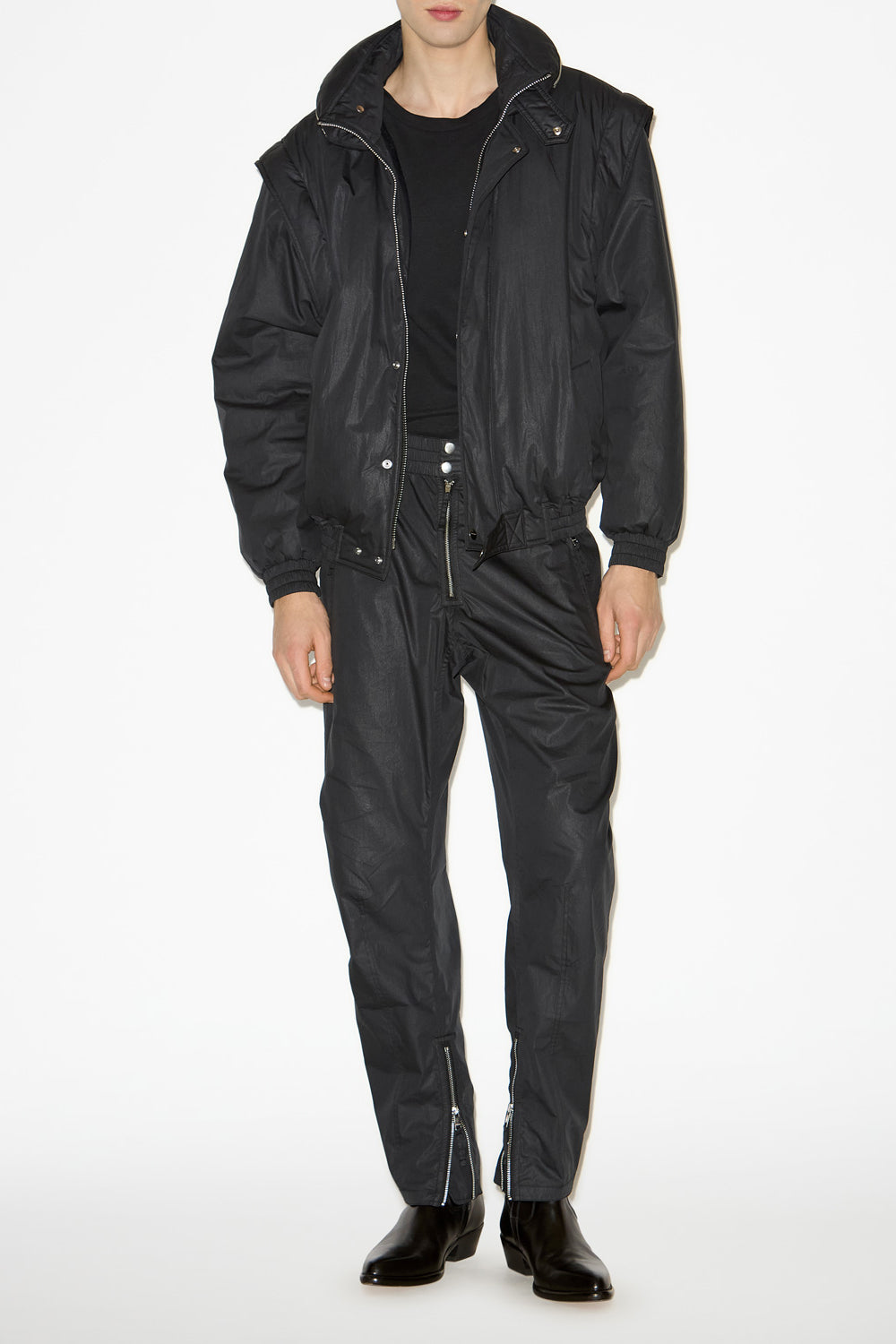 Yilsen pants with zippers - Black - Man - 2