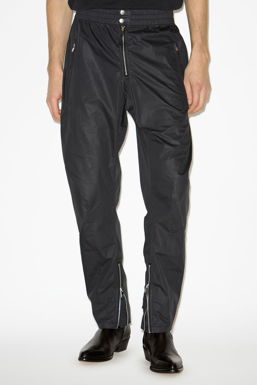 Yilsen pants with zippers - Black - Man - 4
