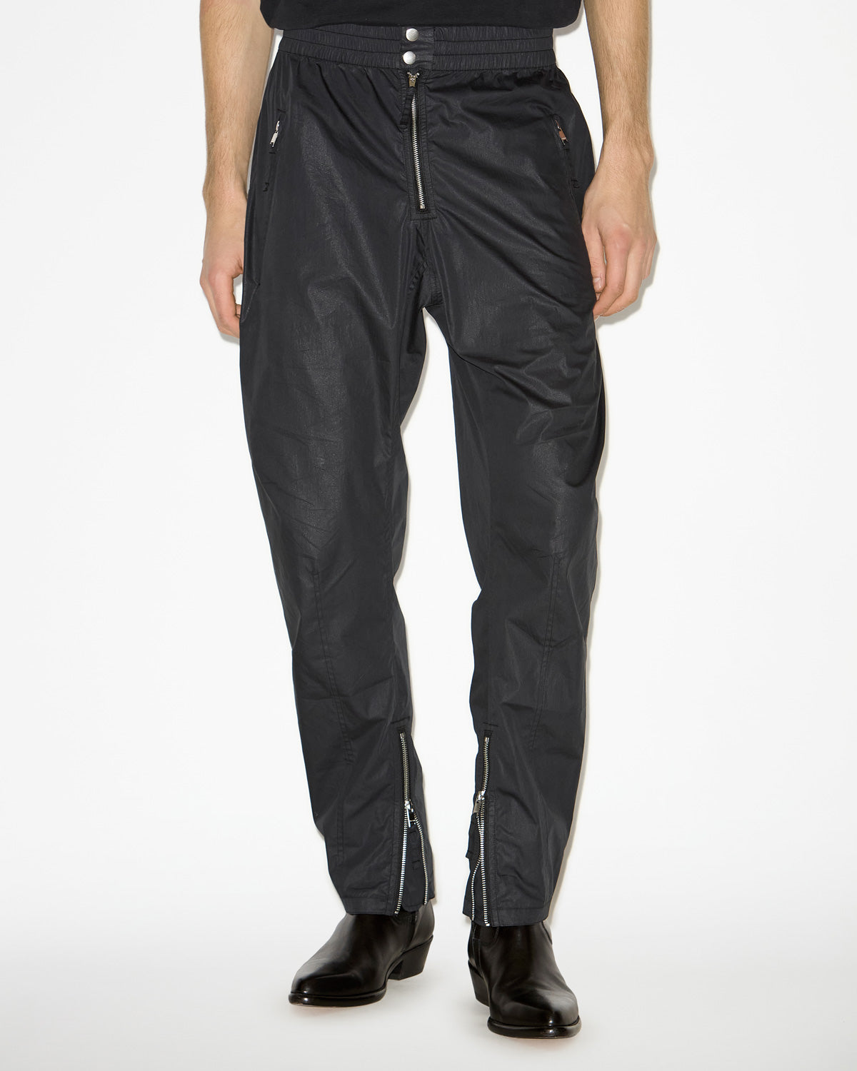 Yilsen pants with zippers - Black - Man - 3