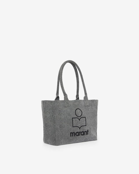 【ISABEL MARANT】FUR LOGO TOTE BAG Yenky Zipped bag Woman black | ISABEL MARANT Official online