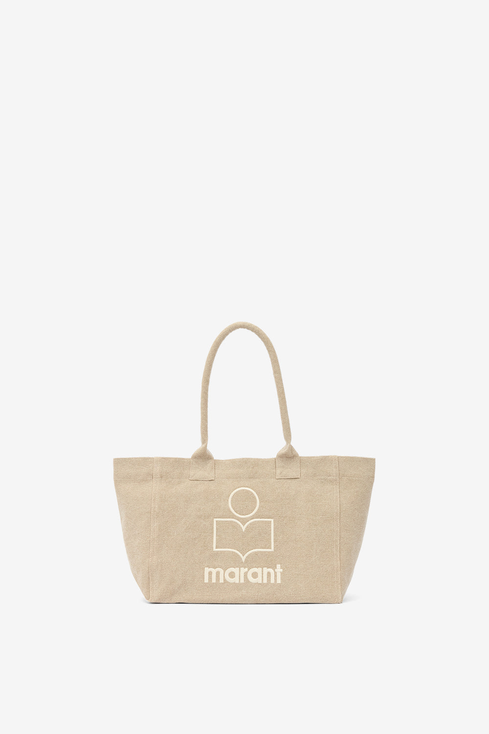 Yenky zipped faded cotton bag with logo - Beige - Woman - 1
