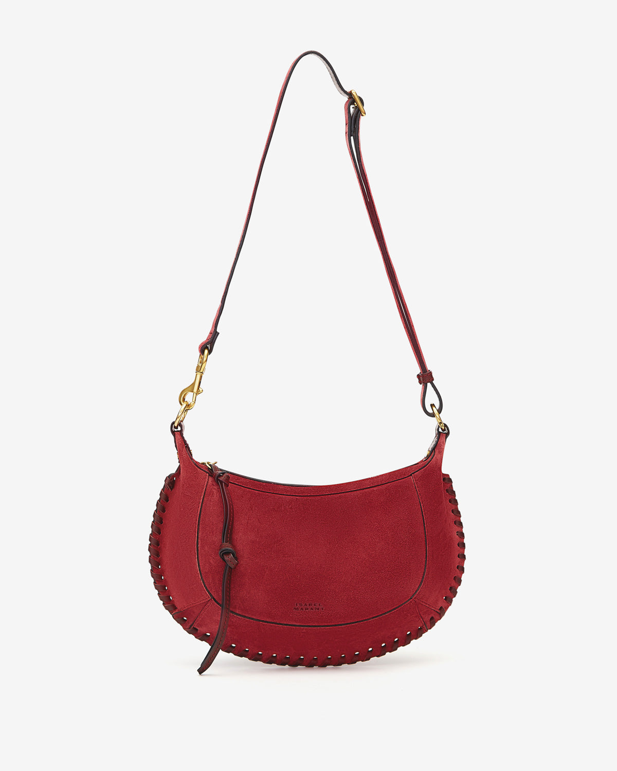 Oskan moon カーフスエードレザー編み込み ショルダーバッグ - Berry - Woman - 5